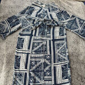 Blue And White Kimono